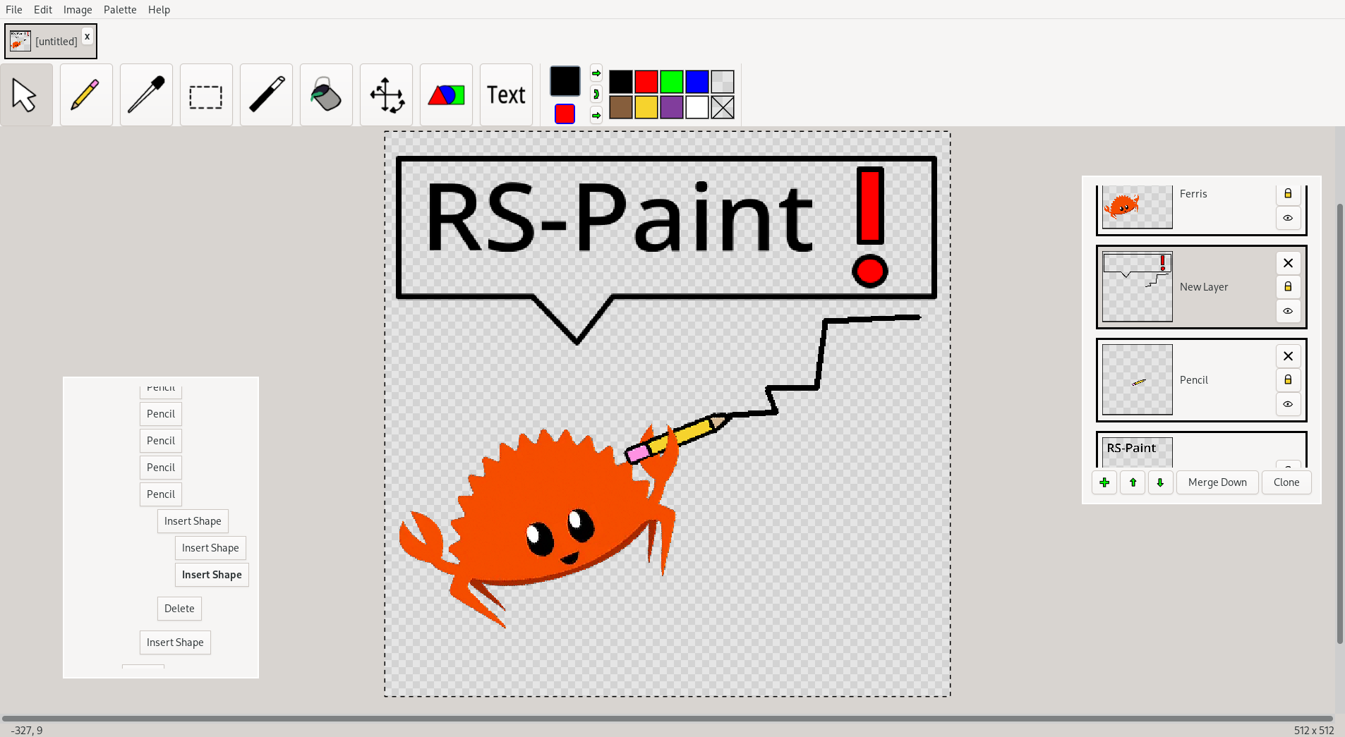 RS-Paint program screenshot